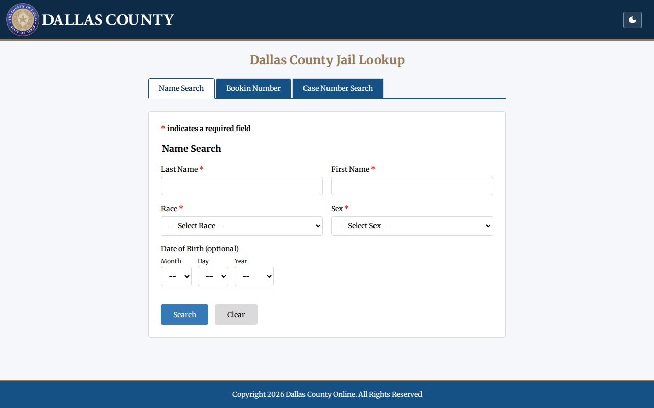 Rowlett residents directory Dallas County Jail Lookup search tabs